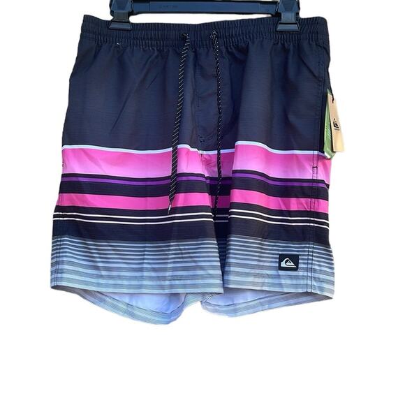 Quiksilver Other - Quiksilver pink & black swim trunks size medium (31) NEW